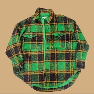 Good American Oversized Insulated Flannel Jacket